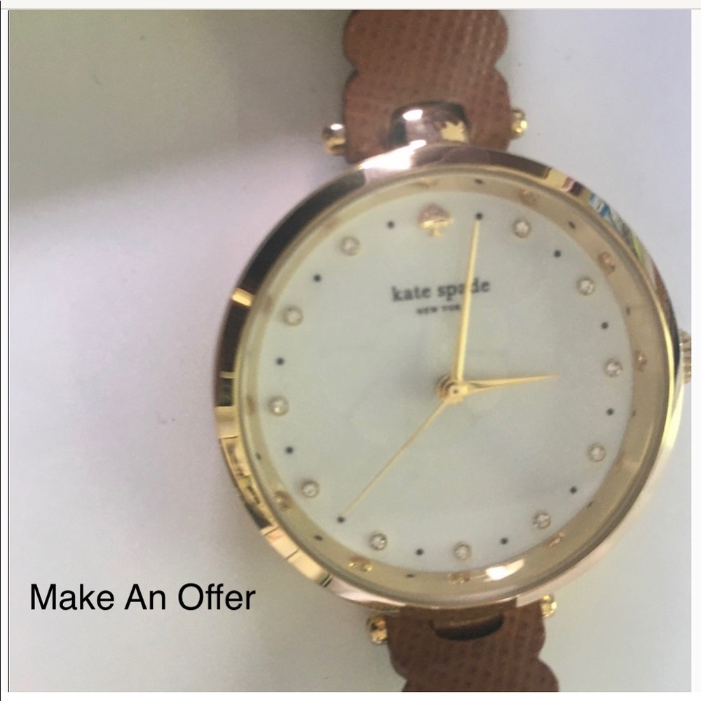 Kate Spade Thin Band Genuine Leather Strap Watch